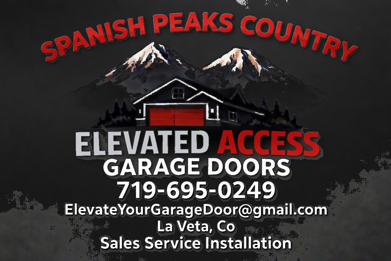 Elevated Access Garage Doors — Spanish Peaks Country